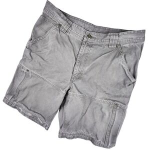 Sorel Shorts Mens 34 Gray Canvas Cargo Utility Workwear Hiking Outdoor Rugged